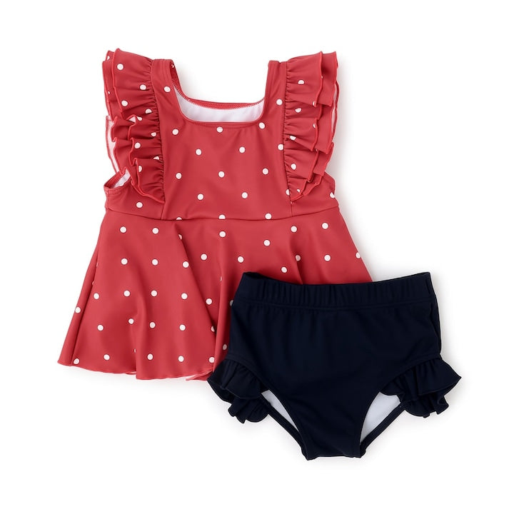 日本童裝 Ly# mine 泳衣兩件套裝 100-130cm 女童款 夏季 夏日玩水泳衣特輯