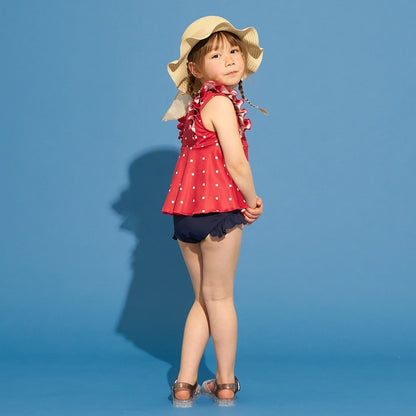 日本童裝 Ly# mine 泳衣兩件套裝 100-130cm 女童款 夏季 夏日玩水泳衣特輯