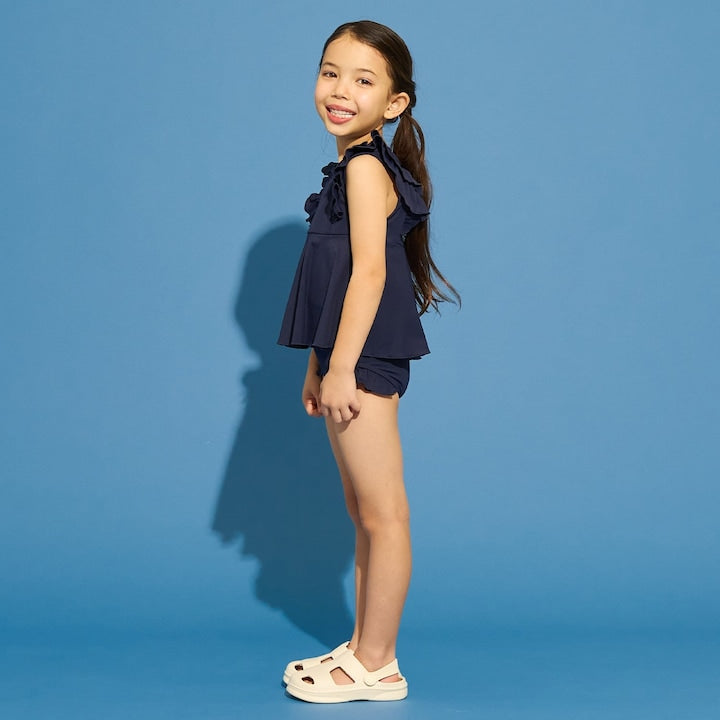 日本童裝 Ly# mine 泳衣兩件套裝 100-130cm 女童款 夏季 夏日玩水泳衣特輯
