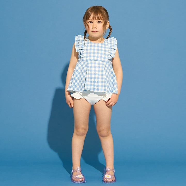 日本童裝 Ly# mine 泳衣兩件套裝 100-130cm 女童款 夏季 夏日玩水泳衣特輯