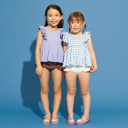 日本童裝 Ly# mine 泳衣兩件套裝 100-130cm 女童款 夏季 夏日玩水泳衣特輯