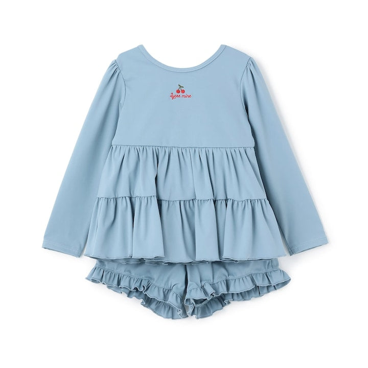 日本童裝 Ly# mine 泳衣兩件套裝 100-130cm 女童款 夏季 夏日玩水泳衣特輯