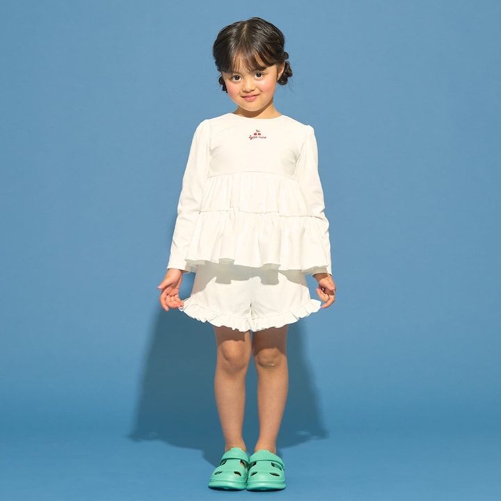日本童裝 Ly# mine 泳衣兩件套裝 100-130cm 女童款 夏季 夏日玩水泳衣特輯