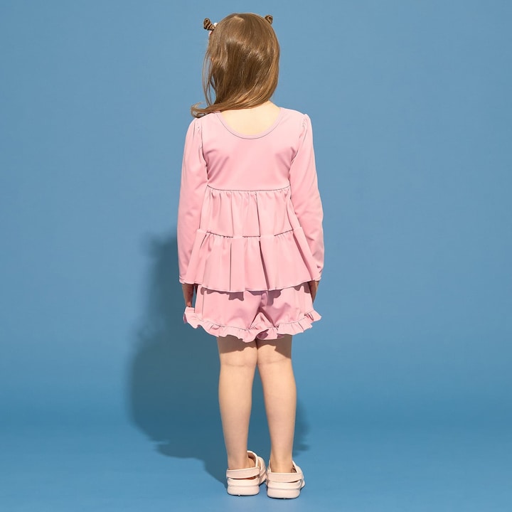 日本童裝 Ly# mine 泳衣兩件套裝 100-130cm 女童款 夏季 夏日玩水泳衣特輯