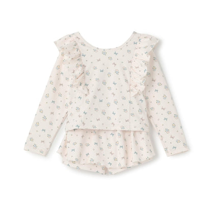 日本童裝 Ly# mine 泳衣兩件套裝 100-130cm 女童款 夏季 夏日玩水泳衣特輯