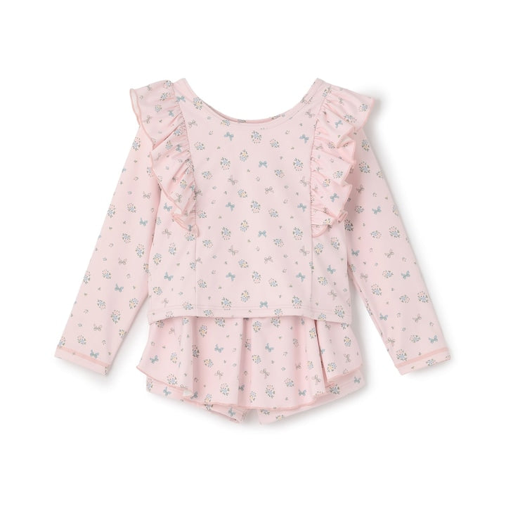 日本童裝 Ly# mine 泳衣兩件套裝 100-130cm 女童款 夏季 夏日玩水泳衣特輯