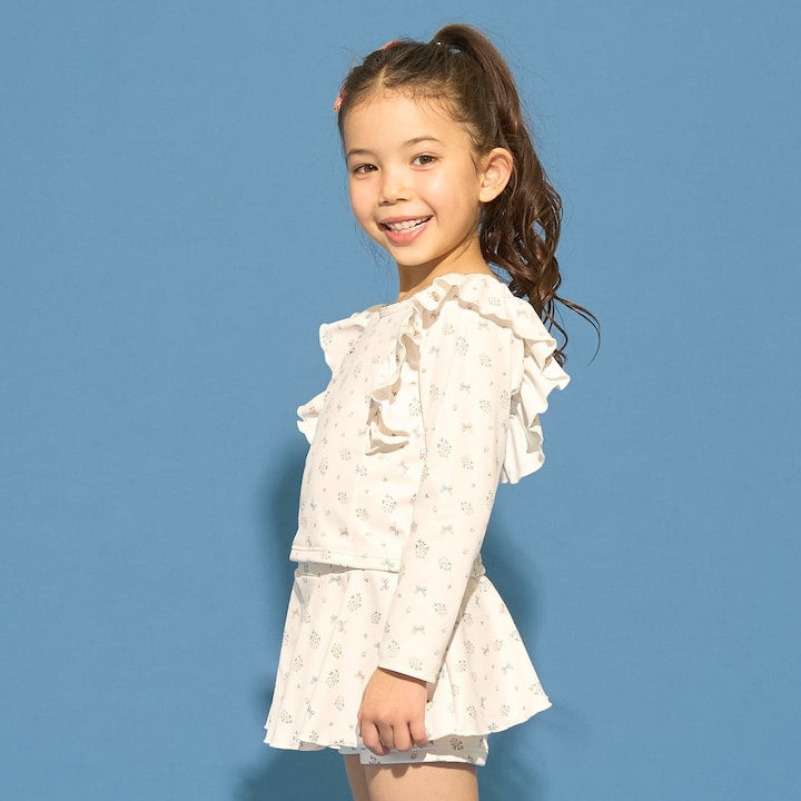 日本童裝 Ly# mine 泳衣兩件套裝 100-130cm 女童款 夏季 夏日玩水泳衣特輯
