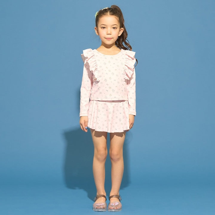 日本童裝 Ly# mine 泳衣兩件套裝 100-130cm 女童款 夏季 夏日玩水泳衣特輯