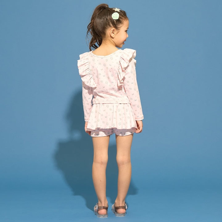 日本童裝 Ly# mine 泳衣兩件套裝 100-130cm 女童款 夏季 夏日玩水泳衣特輯
