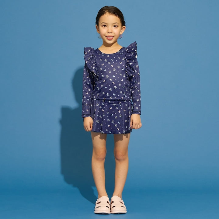 日本童裝 Ly# mine 泳衣兩件套裝 100-130cm 女童款 夏季 夏日玩水泳衣特輯