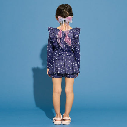 日本童裝 Ly# mine 泳衣兩件套裝 100-130cm 女童款 夏季 夏日玩水泳衣特輯