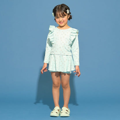 日本童裝 Ly# mine 泳衣兩件套裝 100-130cm 女童款 夏季 夏日玩水泳衣特輯