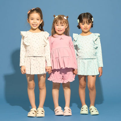 日本童裝 Ly# mine 泳衣兩件套裝 100-130cm 女童款 夏季 夏日玩水泳衣特輯