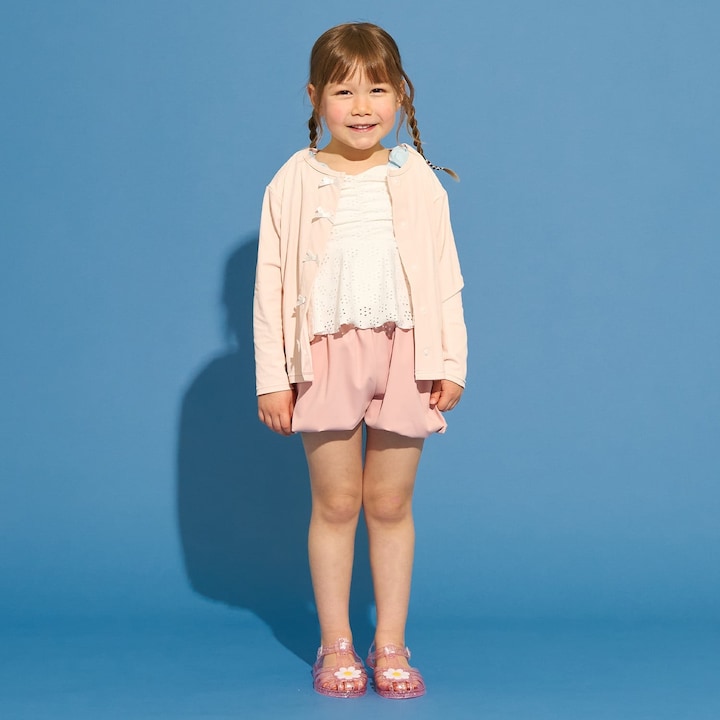 日本童裝 Ly# mine 防UV 泳衣外套 100-130cm 女童款 夏季 夏日玩水泳衣特輯