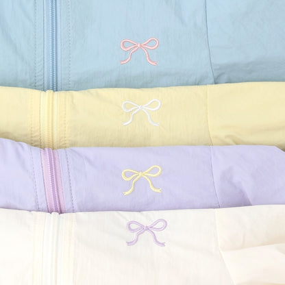日本童裝 Ly# mine 防UV 荷葉邊拉鍊連帽外套 100-150cm 女童款 夏季 OUTERWEAR