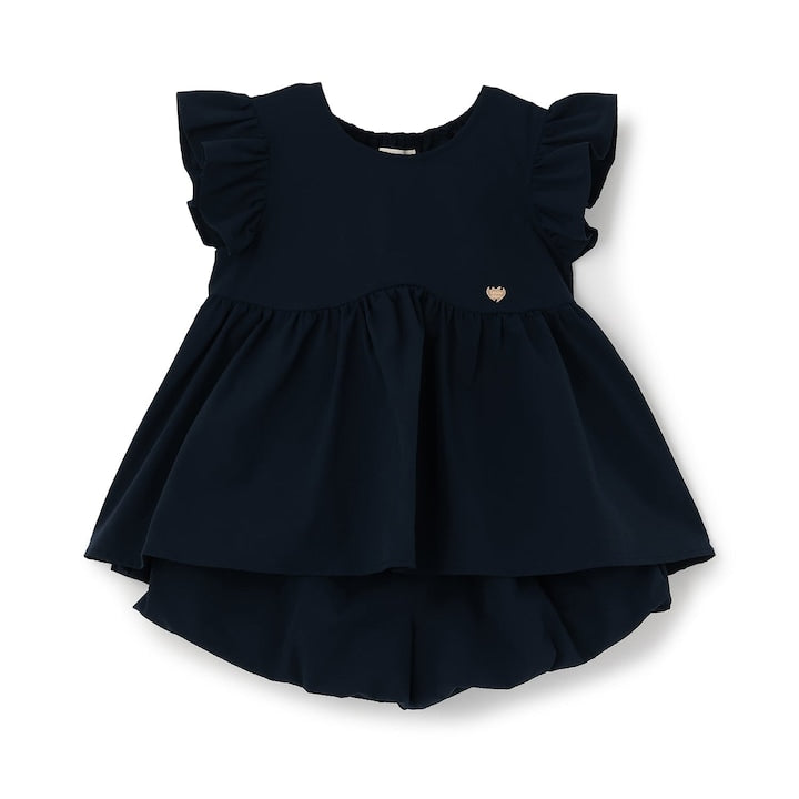 日本童裝 Ly# mine 浪波飛袖襯衫及泡泡短褲套裝 100-150cm 女童款 夏季 TOPS PANTS