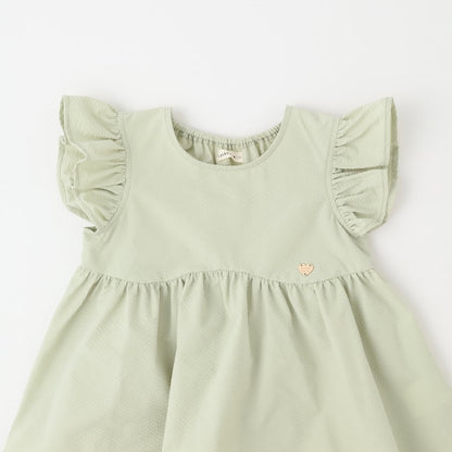 日本童裝 Ly# mine 浪波飛袖襯衫及泡泡短褲套裝 100-150cm 女童款 夏季 TOPS PANTS