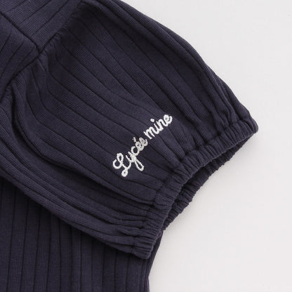 日本童裝 Ly# mine 方領泡泡袖刺繡上衣 100-150cm 女童款 夏季 TOPS