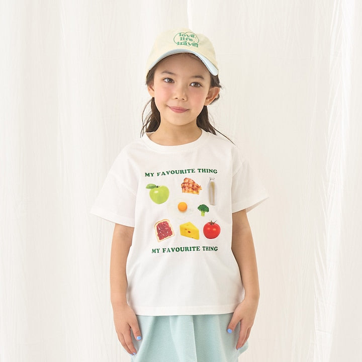 日本童裝 Ly# mine 防UV 吸水速乾 【棉100％不易變形】印花上衣 90-150cm 女童款 夏季 TOPS