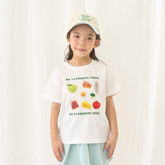 日本童裝 Ly# mine 防UV 吸水速乾 【棉100％不易變形】印花上衣 90-150cm 女童款 夏季 TOPS