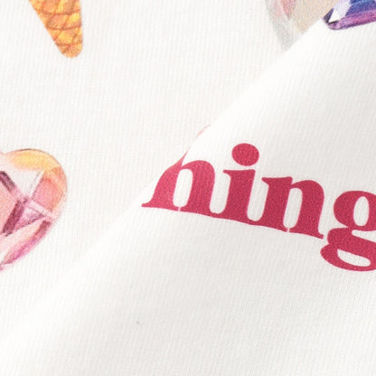 日本童裝 Ly# mine 防UV 吸水速乾 【棉100％不易變形】印花上衣 90-150cm 女童款 夏季 TOPS
