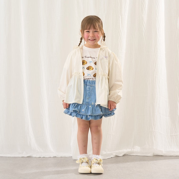 日本童裝 Ly# mine 防UV 吸水速乾 【棉100％不易變形】印花上衣 90-150cm 女童款 夏季 TOPS