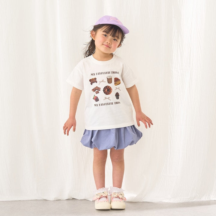 日本童裝 Ly# mine 防UV 吸水速乾 【棉100％不易變形】印花上衣 90-150cm 女童款 夏季 TOPS