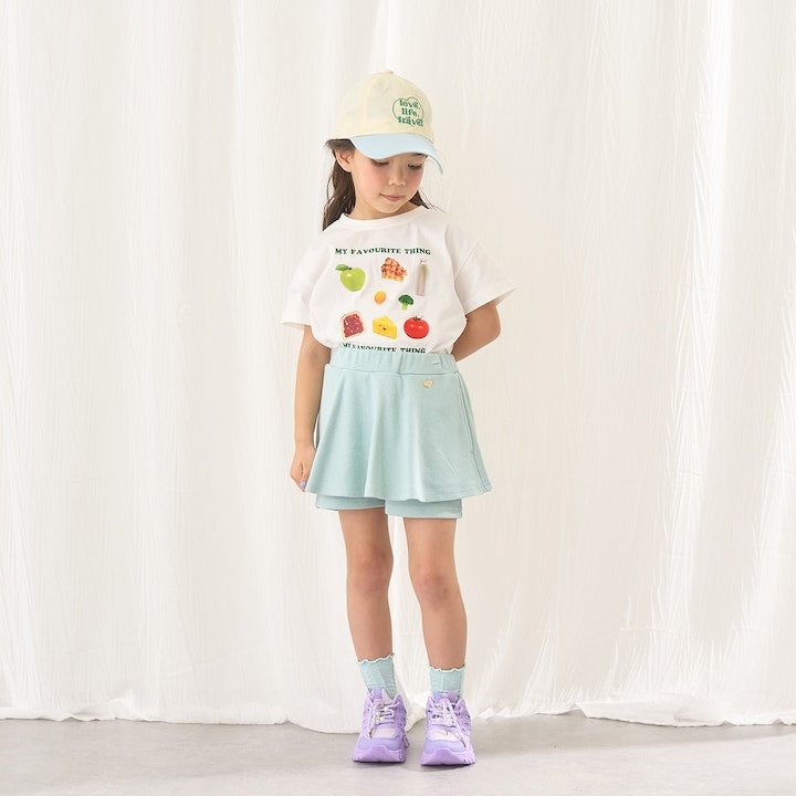 日本童裝 Ly# mine 防UV 吸水速乾 【棉100％不易變形】印花上衣 90-150cm 女童款 夏季 TOPS