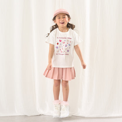日本童裝 Ly# mine 防UV 吸水速乾 【棉100％不易變形】印花上衣 90-150cm 女童款 夏季 TOPS