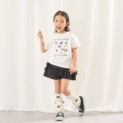 日本童裝 Ly# mine 防UV 吸水速乾 【棉100％不易變形】印花上衣 90-150cm 女童款 夏季 TOPS