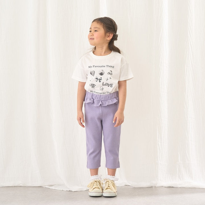 日本童裝 Ly# mine 防UV 吸水速乾 【棉100％不易變形】印花上衣 90-150cm 女童款 夏季 TOPS