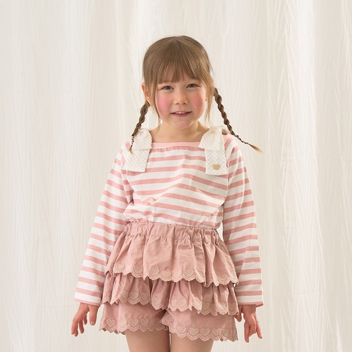 Japanese children's clothing Ly# mine tank top and shorts set 100-150cm girls summer TOPS PANTS 