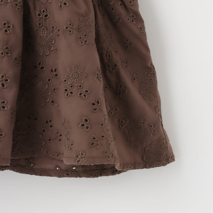日本童裝 Ly# mine 棉質蕾絲泡泡袖襯衫 100-150cm 女童款 夏季 TOPS