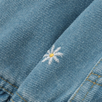 日本童裝 Ly# mine 刺繡花紋牛仔短裙 100-150cm 女童款 夏季 SKIRTS