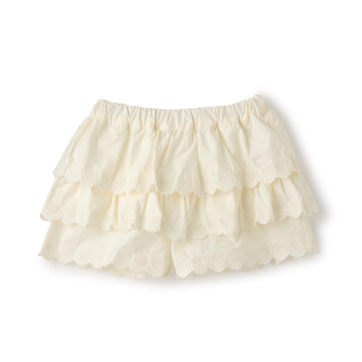 日本童裝 Ly# mine 心形刺繡扇貝層裙褲 100-150cm 女童款 夏季 PANTS