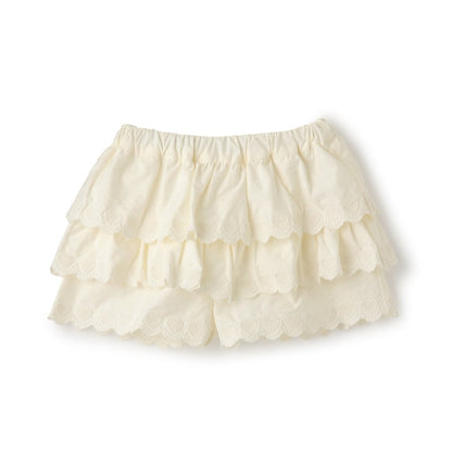 日本童裝 Ly# mine 心形刺繡扇貝層裙褲 100-150cm 女童款 夏季 PANTS