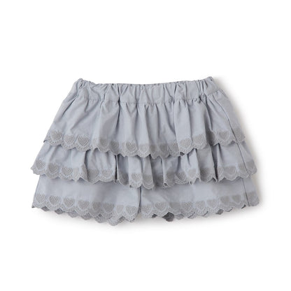 日本童裝 Ly# mine 心形刺繡扇貝層裙褲 100-150cm 女童款 夏季 PANTS