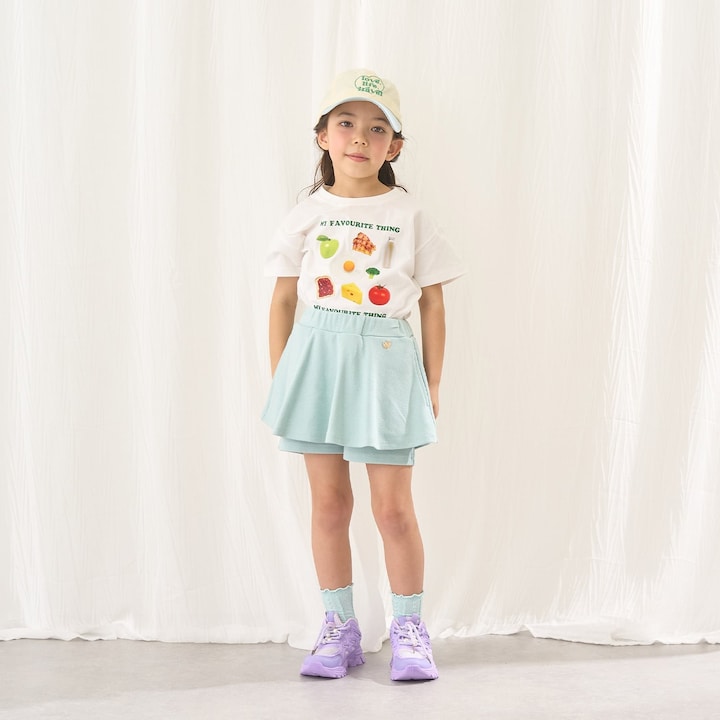 Japanese children's clothing Ly# mine tank top and shorts set 100-150cm girls summer TOPS PANTS 
