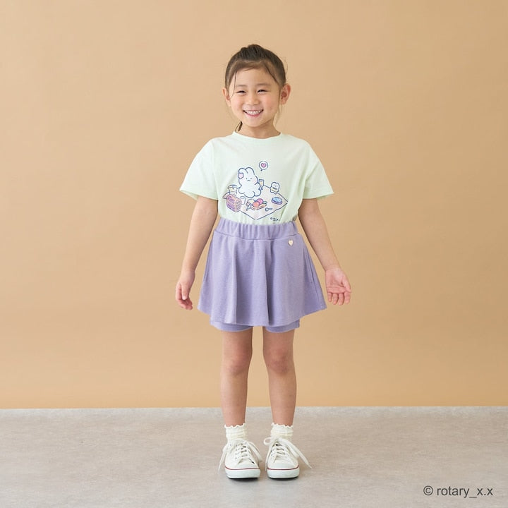 Japanese children's clothing Ly# mine tank top and shorts set 100-150cm girls summer TOPS PANTS 