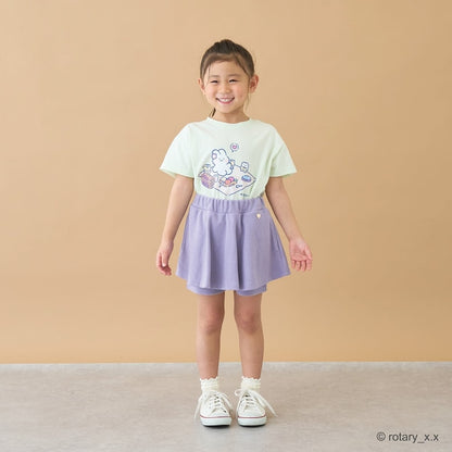 Japanese children's clothing Ly# mine tank top and shorts set 100-150cm girls summer TOPS PANTS 