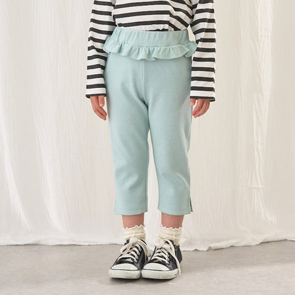 日本童裝 Ly# mine 吸水速乾 側開衩七分長褲 90-140cm 女童款 夏季 PANTS