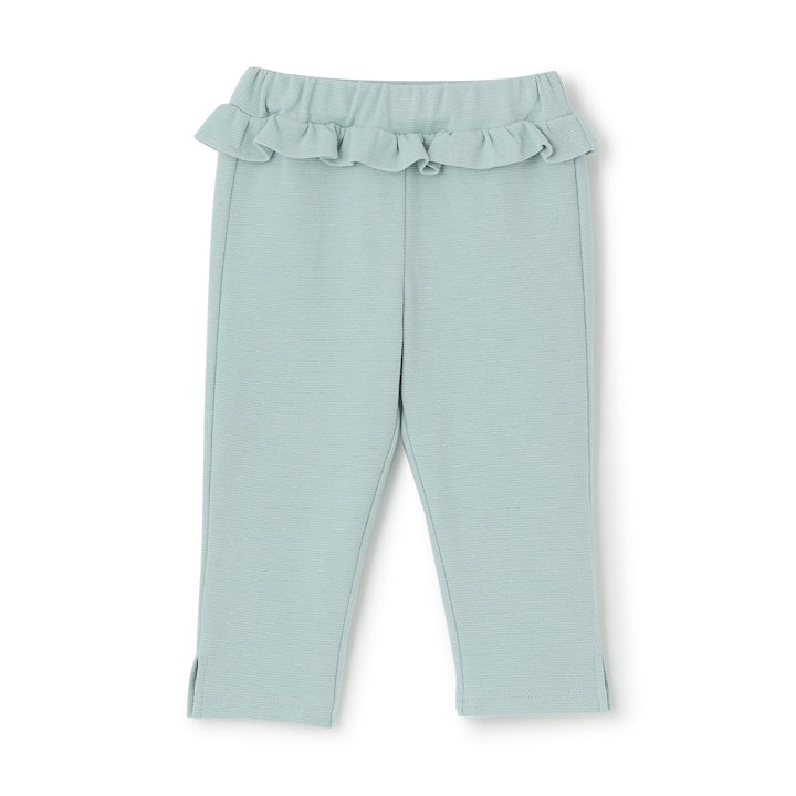 日本童裝 Ly# mine 吸水速乾 側開衩七分長褲 90-140cm 女童款 夏季 PANTS