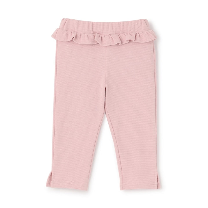 日本童裝 Ly# mine 吸水速乾 側開衩七分長褲 90-140cm 女童款 夏季 PANTS