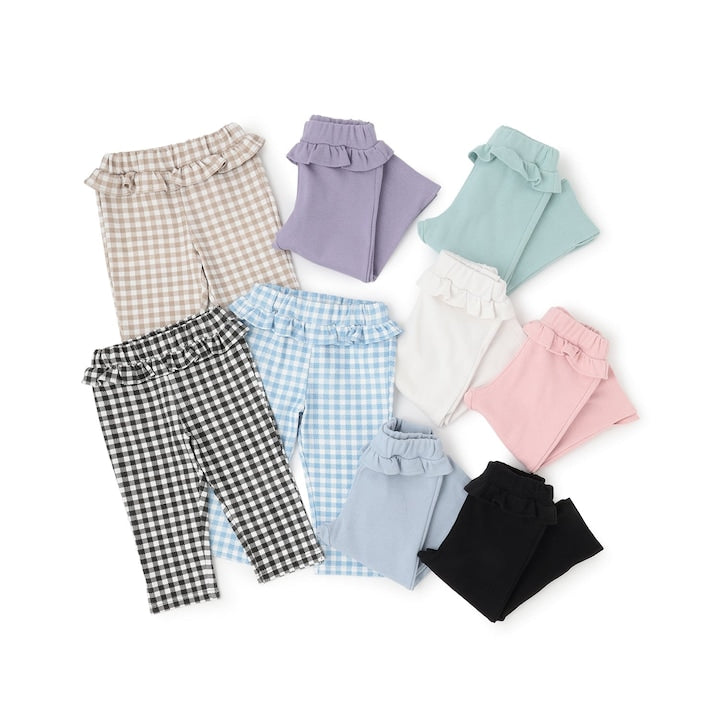 日本童裝 Ly# mine 吸水速乾 側開衩七分長褲 90-140cm 女童款 夏季 PANTS