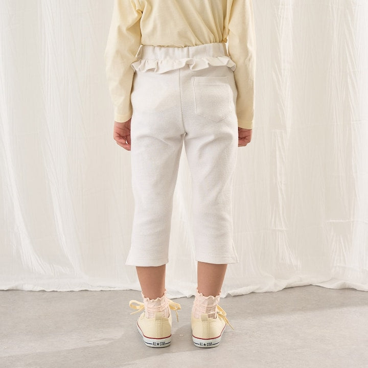 日本童裝 Ly# mine 吸水速乾 側開衩七分長褲 90-140cm 女童款 夏季 PANTS