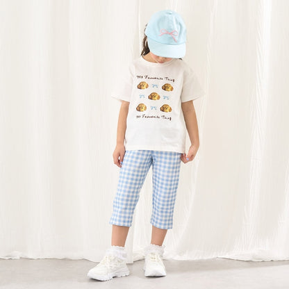 日本童裝 Ly# mine 吸水速乾 側開衩七分長褲 90-140cm 女童款 夏季 PANTS