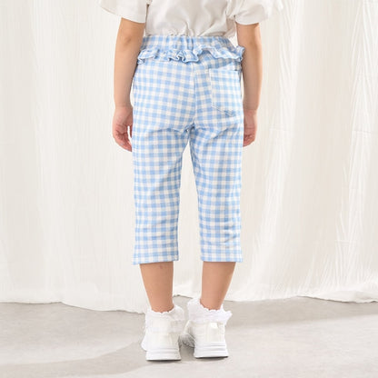 日本童裝 Ly# mine 吸水速乾 側開衩七分長褲 90-140cm 女童款 夏季 PANTS