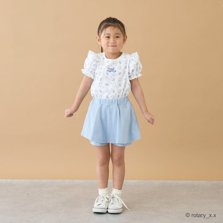 Japanese children's clothing Ly# mine tank top and shorts set 100-150cm girls summer TOPS PANTS 