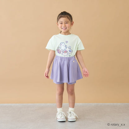 Japanese children's clothing Ly# mine tank top and shorts set 100-150cm girls summer TOPS PANTS 