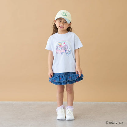 Japanese children's clothing Ly# mine tank top and shorts set 100-150cm girls summer TOPS PANTS 